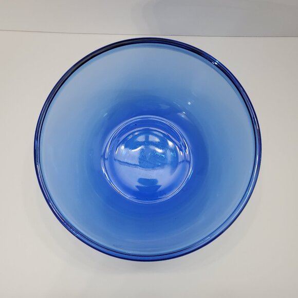 Anchor Hocking Cobalt Blue 2.5 Qt Mixing Bowl Anchor Ovenware Blue Serving Bowl - Picture 2 of 4